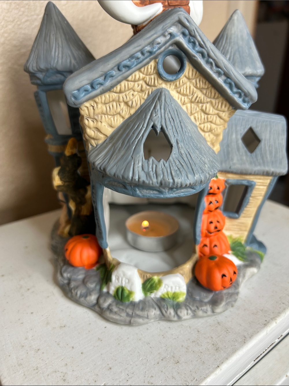 Vintage Partylite Haunted Tealight House Halloween - Picture 4 of 8